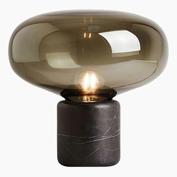 Lampe de chevet contemporaine finition marbre