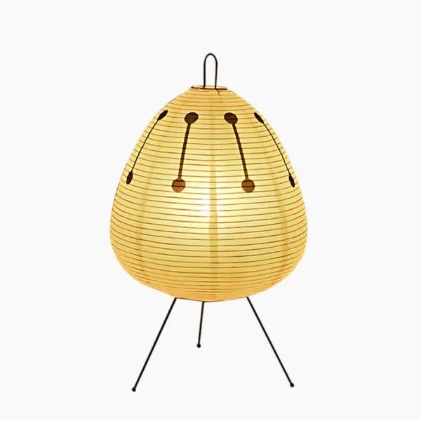 Lanterne japonaise réinventée en lampe de chevet