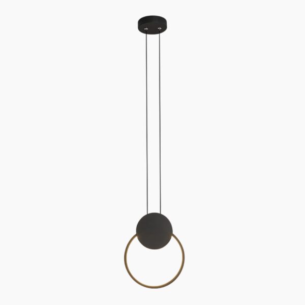 Suspension luminaire nordique circulaire contemporaine