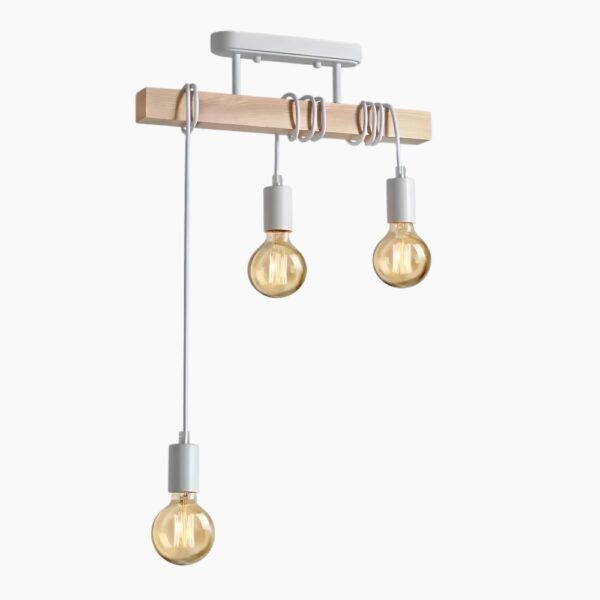 Suspension lumineuse artisanale d’inspiration vintage
