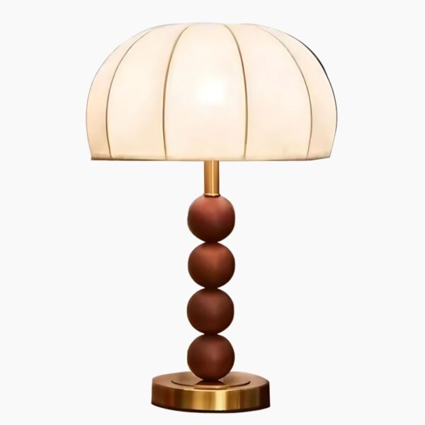 Lampe de chevet artisanale avec piétement bois