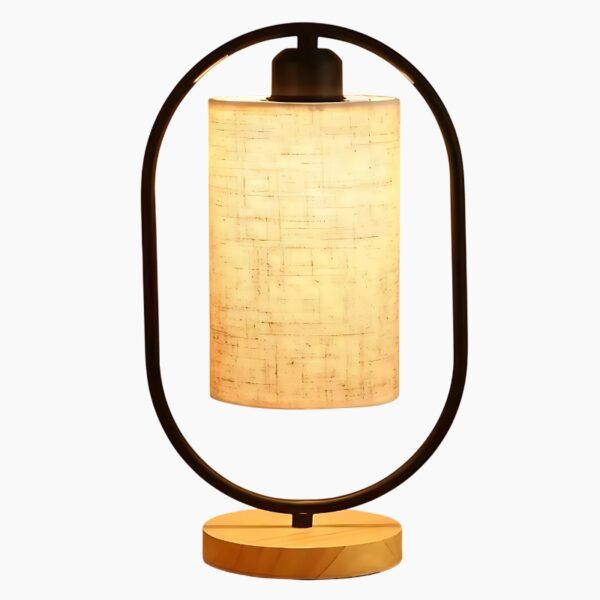 Lampe de chevet nordique en textile raffiné