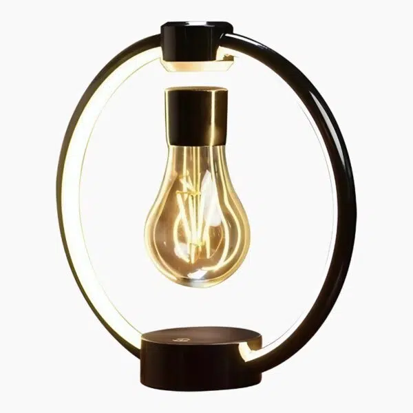 Lampe design avec système magnétique flottant
