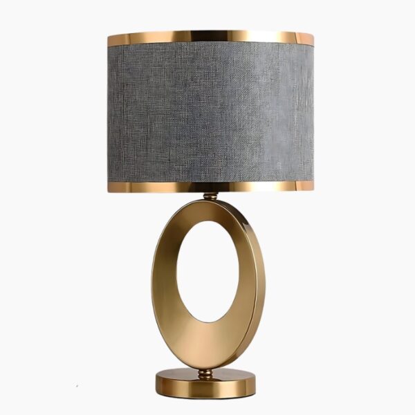 Lampe de chevet contemporaine à socle métallique