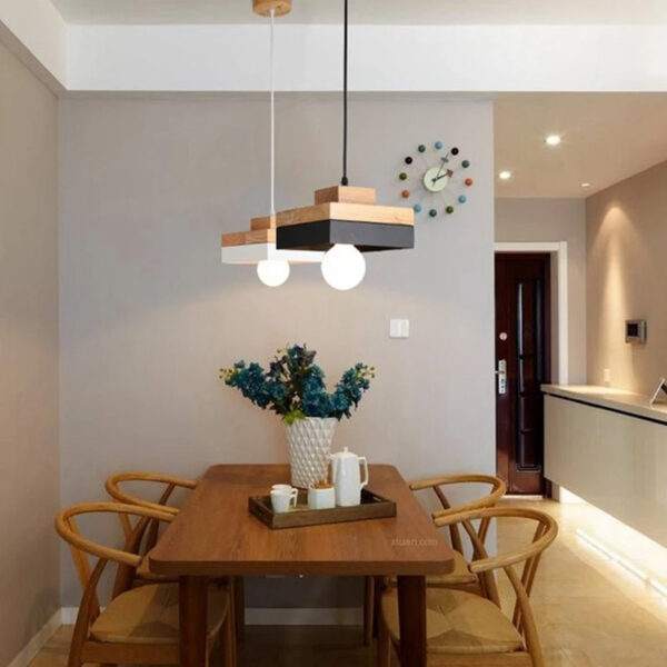 Alternative view of Suspension architecturale en bois d'inspiration nordique