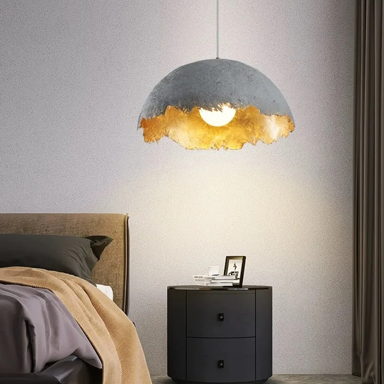 Suspension contemporaine demi-sphère en métal brossé – Image 5