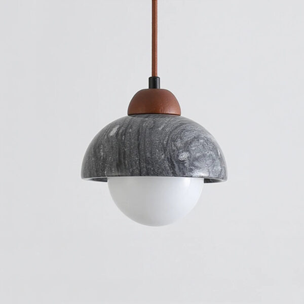 Alternative view of Suspension contemporaine en marbre noble