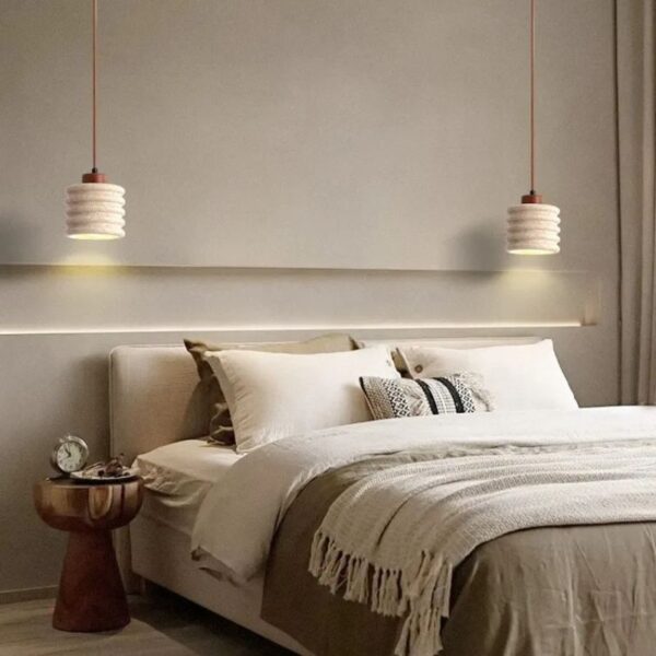 Alternative view of Suspension en pierre naturelle d'inspiration vintage