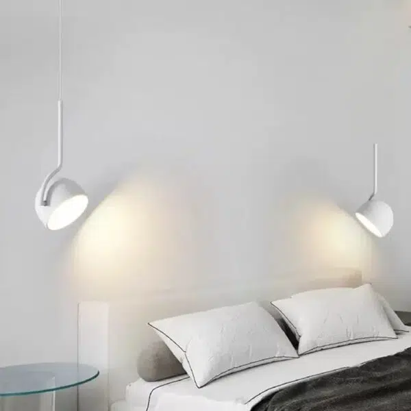 Alternative view of Suspension luminaire LED contemporaine en métal