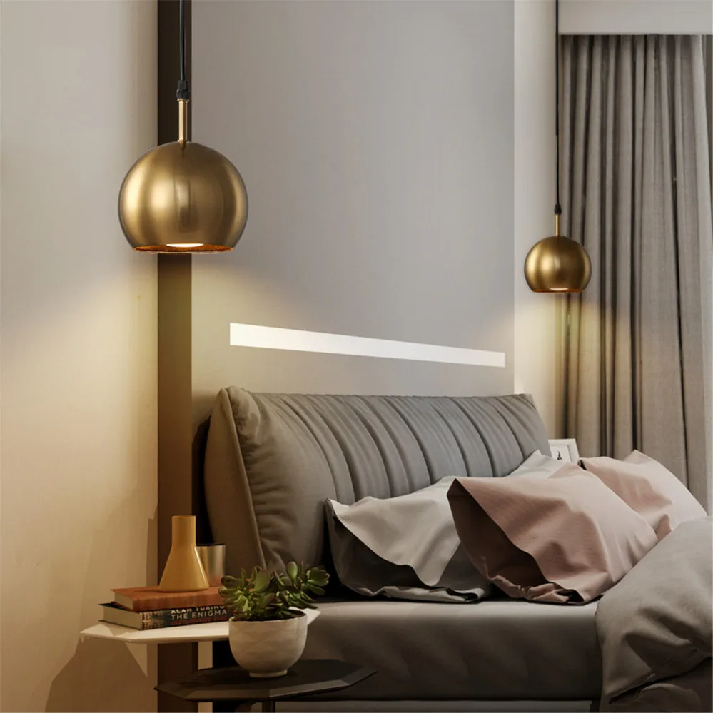 Suspension luminaire sphérique contemporaine en métal – Image 3