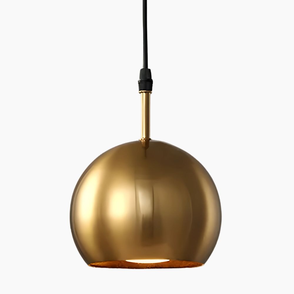 Suspension luminaire sphérique contemporaine en métal