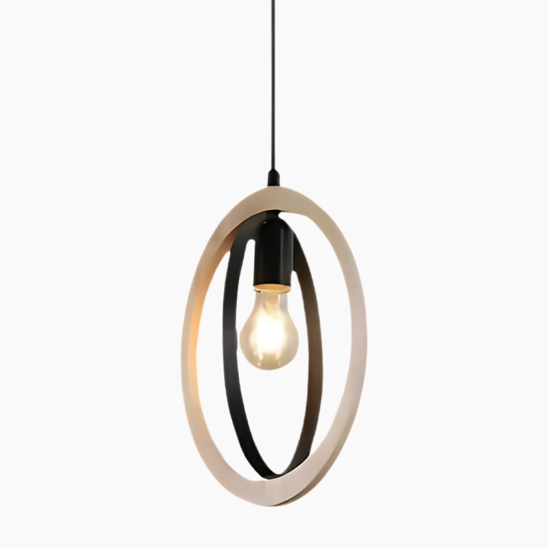 Suspension naturelle en bois au design contemporain