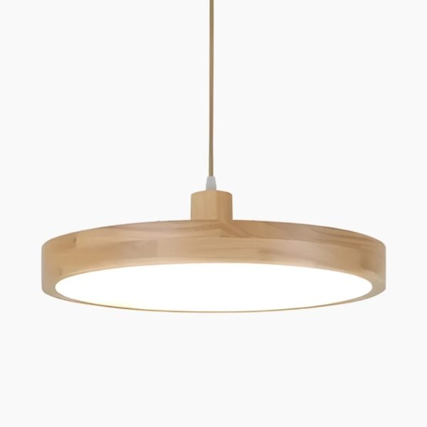 Suspension artisanale en bois naturel
