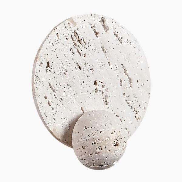 Applique murale contemporaine en pierre naturelle blanche