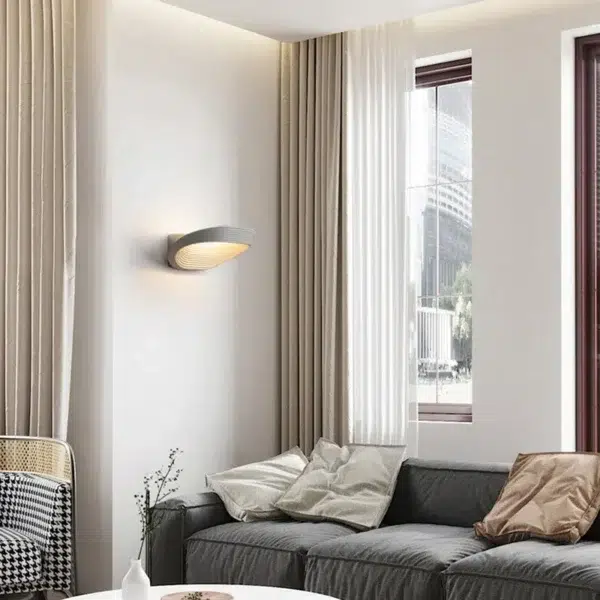 Alternative view of Applique murale LED contemporaine blanche épurée