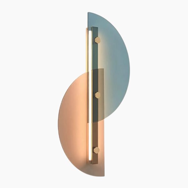 Applique murale LED contemporaine en verre sculpté