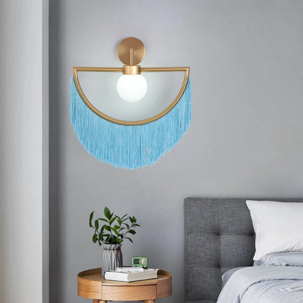 Alternative view of Applique murale LED design en bleu céleste