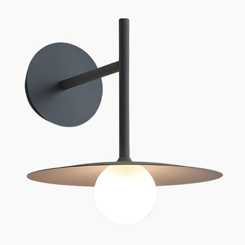 Applique murale LED contemporaine en pierre de verre sculptée