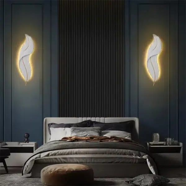 Alternative view of Applique murale LED aux courbes poétiques