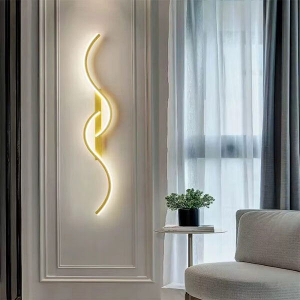 Alternative view of Applique murale LED ondulante