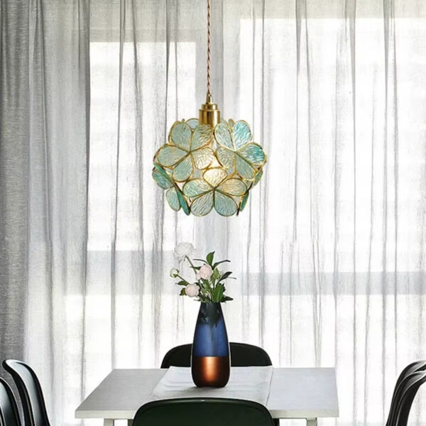 Alternative view of Suspension cristalline LED inspiration Tiffany