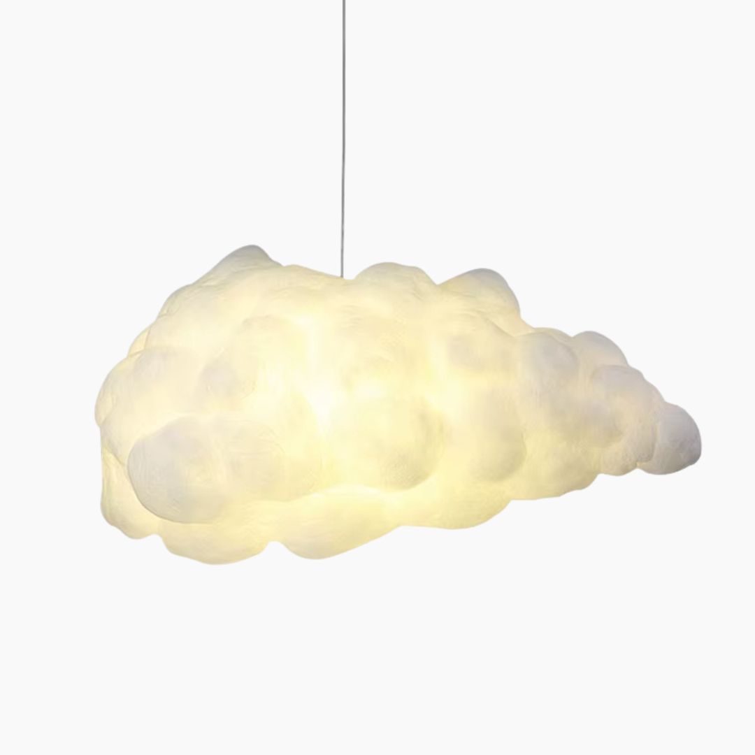 Suspension luminaire LED nuage, inspiration nordique raffinée