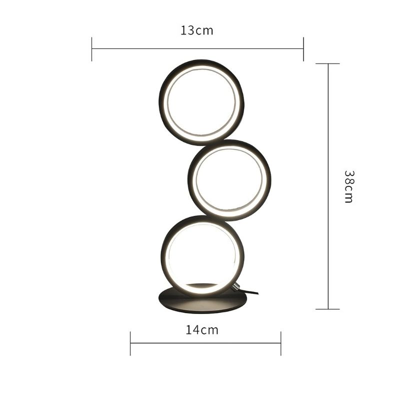 Lampe de bureau moderne à trois anneaux – Image 5