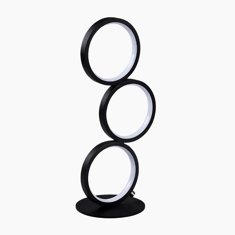 Lampe de bureau moderne à trois anneaux