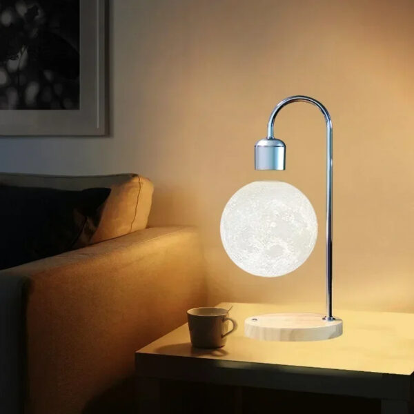 Alternative view of Lampe de bureau magnétique en forme de lune