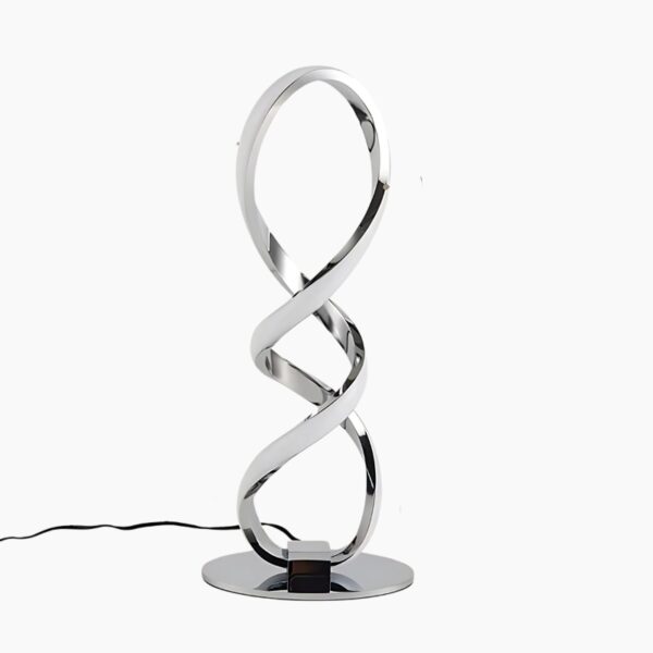 Lampe de chevet forme spirale moderne