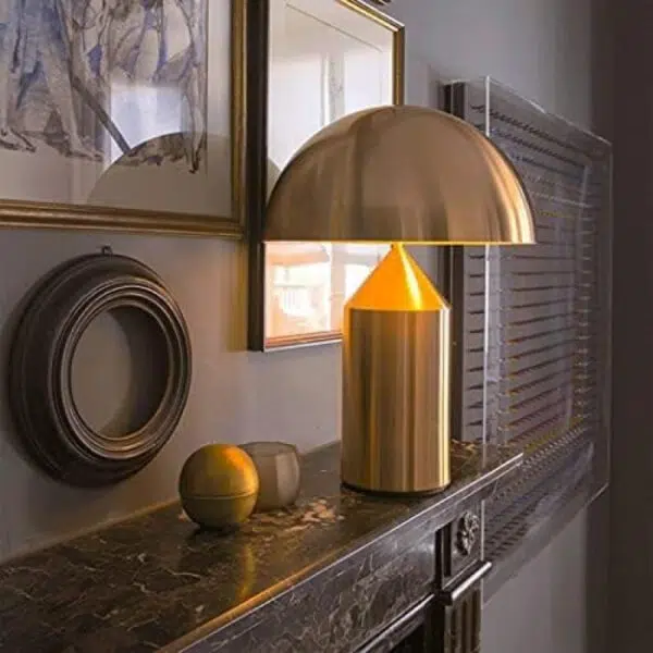 Alternative view of Lampe design champignon dorée tactile