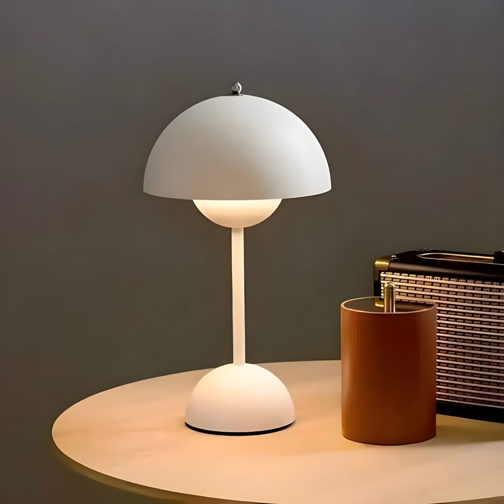 lampe champignon blanc