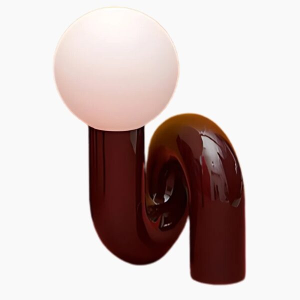 Lampe de bureau design avec sphère lumineuse