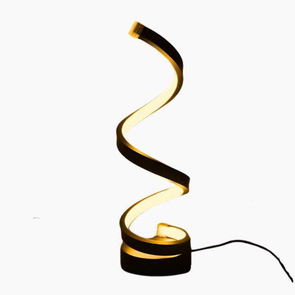 Lampe de bureau en forme de spirale