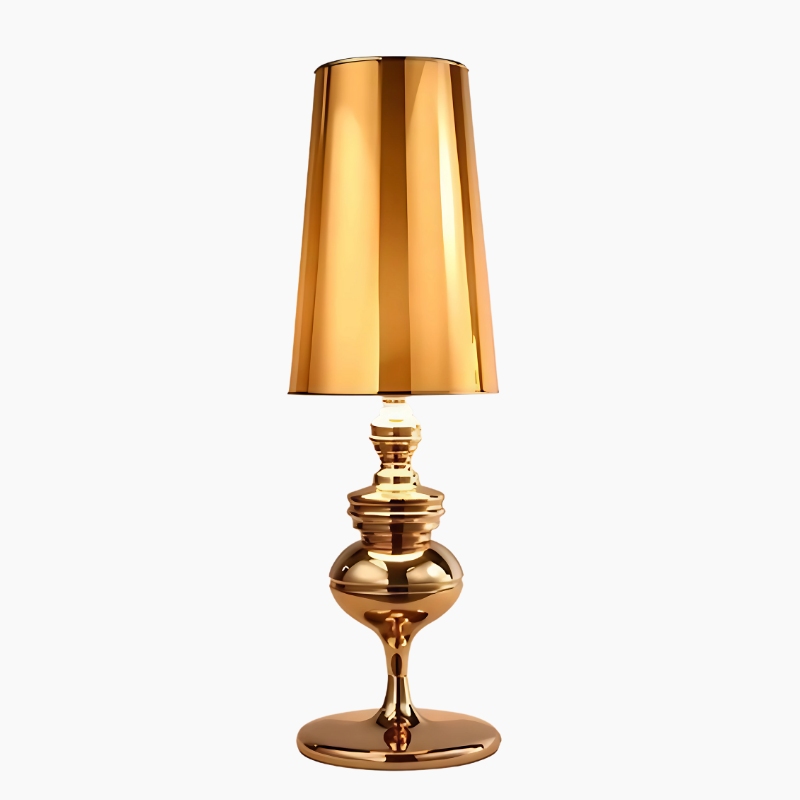 Lampe à poser dorée au design raffiné