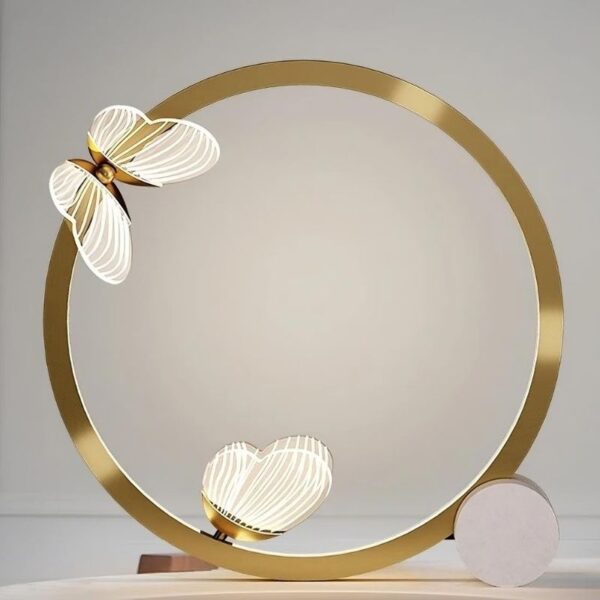 Lampe de chevet artistique avec papillons