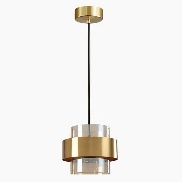 Suspension design et élégante en verre