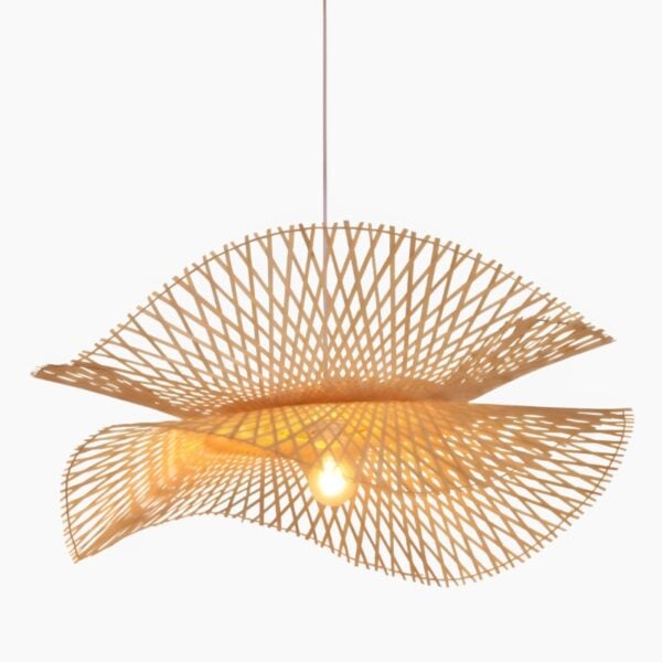 Suspension luminaire en bambou style zen